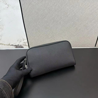 Pochette en cuir véritable gaufré pour homme, sacoche photo classique de créateur avec serrure à code pour usage quotidien professionnel et décontracté