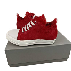 RO Nouvelles baskets basses rouges premium avec embout blanc, chaussures décontractées tendance - Product Image 4