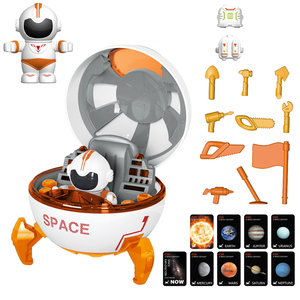 Jouets éducatifs pour enfants, modèle spatial B/O, lumière musicale, astronaute, interaction parent-enfant, vaisseaux spatiaux électriques - Product Image 2