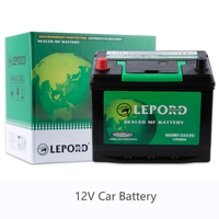 Batteries de voiture au plomb-acide 12V 75Ah pour véhicules hybrides, vente chaude OEM Japon Corée Dubaï Malaisie Espagne