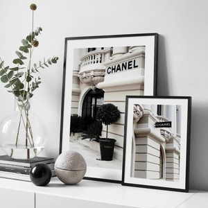 Mode luxe <span class=keywords><strong>Paris</strong></span> rue fenêtre bâtiment mur Art toile peinture nordique affiches et impressions décor photos pour salon - Product Image 1