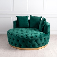 Offres Spéciales Loisirs Mobilier De Salon Chaise Pivotante En Acier Inoxydable Ronde Salon Chaise Pour la maison Hôtel