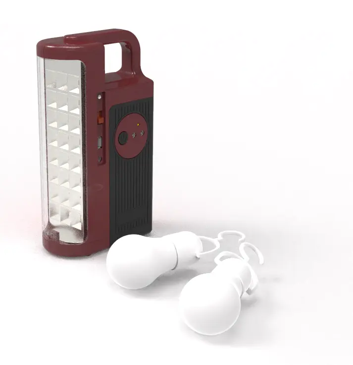 Lampe de secours rechargeable Usb en plastique Led Multi taille, vente en gros