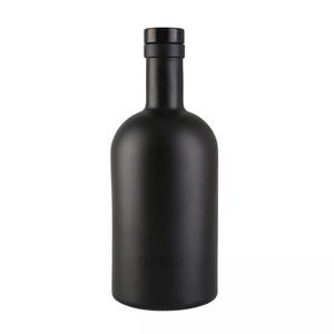 Bottiglia in Vetro Oslo da 375ml 500ml 750ml Opaca Bianca Nera per Vodka <span class=keywords><strong>Liquore</strong></span> Whisky <span class=keywords><strong>e</strong></span> Alcolici - Product Image 3