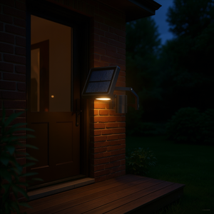 Lámpara de pared para exteriores con energía solar, LED IP65, impermeable, con sensor de movimiento, luz del anochecer al amanecer, para jardín, puerta delantera, terraza - Product Image 2