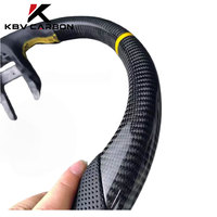 Volant sport en fibre de carbone KBV pour Mustang GT (2015-2023 S550) 2 branches 35 mm Grip Flat Bottom