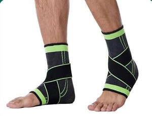 Penahan pergelangan kaki basket elastis, penyangga pergelangan kaki kompresi dapat disesuaikan lengan olahraga untuk pria wanita - Product Image 2