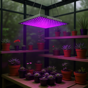 Lámpara de Cultivo Colgante de Espectro Completo, 225 LED, 15W, Cuerpo de Aluminio, para Cultivo Interior de Suculentas, Plántulas, Flores y Plantas - Product Image 2