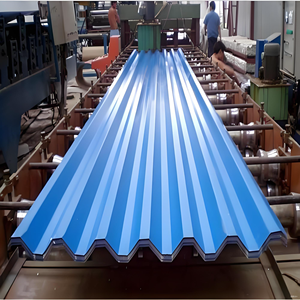 ألواح تسقيف معدنية مموجة مغلفة بالغلفنة الساخنة مناسبة لأسطح الحظائر الزراعية ومشاريع الإسكان الحضري - Product Image 5