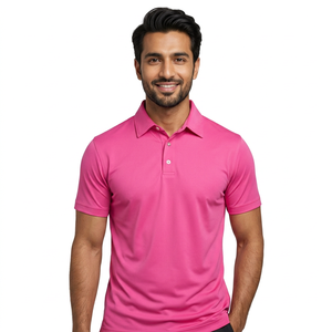 Polo de golf pour hommes, nouveau style, haute qualité, coton et polyester, respirant, vente en gros OEM - Product Image 1