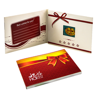 Cadeau d'affaires de luxe numérique le plus populaire pour la publicité de marketing, carte de vœux, livret vidéo avec boîte