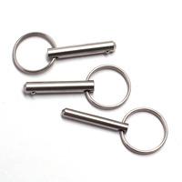 Goupille de dégagement rapide à bouton-poussoir en acier inoxydable, diamètre personnalisé 6mm 8mm 10mm 12mm, longueur personnalisée, goupille de positionnement de précision