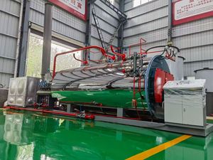 Caldaia a vapore orizzontale industriale a tubi di fumo Kingder WNS 8 tonnellate (olio/gas) in acciaio inossidabile per uso <span class=keywords><strong>interno</strong></span>/esterno in fabbriche - Product Image 3