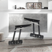 Accessoires de quincaillerie pour table basse en fer style européen B02-1, charnière de levage et de pliage avec ouverture et fermeture silencieuses