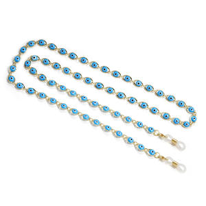 Pavo ojo diablo mal de ojo joyería mascarilla titular gafas de sol cuello Lunettes gafas accesorios cadenas para máscaras - Product Image 5