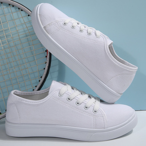 Chaussures en toile légères et respirantes à lacets, design simple et tendance pour toutes les saisons - Product Image 2