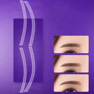 <strong>Eyebrow</strong> microblading ruler disposable <strong>sticker</strong> microblading hand tools wholesale silicone different shape - Product Image 3