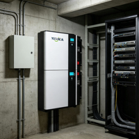 Système de stockage d'énergie solaire domestique tout-en-un YUTANDA, batterie empilable 51,2 V 100 Ah 5 kWh, onduleur hybride 5 kW