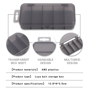 Boîte à accessoires Luya monocouche moyenne à cinq compartiments, étanche et résistante aux chutes, pour le rangement de matériel de pêche - Product Image 3