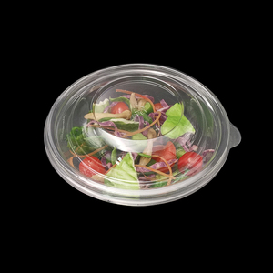 Récipient à salade à emporter personnalisé en plastique transparent PET recyclable jetable personnalisé avec couvercle - Product Image 6