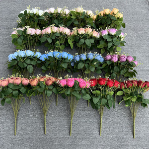 Nouveau commerce extérieur faisceaux <span class=keywords><strong>Rose</strong></span> usine 18 <span class=keywords><strong>West</strong></span> Yang Lei mariage fausses fleurs Noël <span class=keywords><strong>Rose</strong></span> tenant des fleurs en gros - Product Image 2