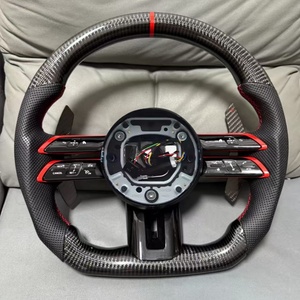 Volant de voiture en fibre de carbone pour Mercedes Benz <span class=keywords><strong>AMG</strong></span> Classe B C E A220 W176 W205 W212 W222 W463 W464 W205, accessoires automobiles - Product Image 1