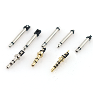 <strong>2</strong>.5mm Copper Contact Gold/Black Headphone Plug <strong>2</strong>.5mm Mono Stereo 4-pole Trrs Exposed 11mm Male Audio Connector - Product Image 2