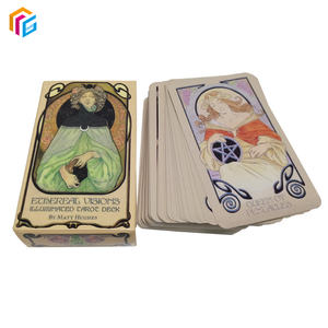 Impresión de Cartas del <span class=keywords><strong>Tarot</strong></span> en Papel Personalizadas, Baraja de Oráculo de la Rueda de la Fortuna Única y Encantadora con 78 Cartas para Uso Familiar - Product Image 6