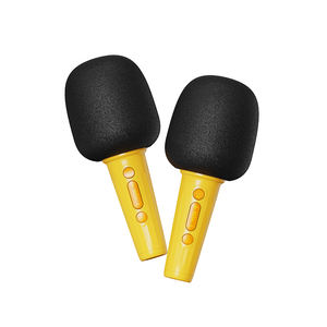 ميكروفون لاسلكي صغير لعائلة البط الأصفر كاريوكي مع صوت مزدوج من القمح موصل موسيقى من النوع C مدمج للأطفال - Product Image 6