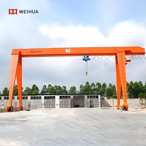 Équipement de levage de déplacement monté sur rail au sol 5 tonnes 10 tonnes 16 tonnes 20 tonnes 50t grue à portique à faisceau unique avec palan électrique - Product Image 6