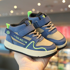 รองเท้าเด็ก ฤดูใบไม้ร่วงและฤดูหนาว รองเท้ากีฬาเด็กแบบใหม่ รองเท้าผ้าใบลำลองสำหรับเด็กผู้ชาย รองเท้าหุ้มข้อสูง - Product Image 1