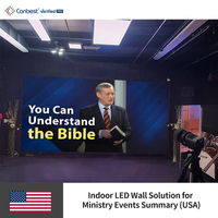 Layar Video Wall LED Canbest Rv Series P3.9 3.91Mm 6000X2000Mm 19.6X6.5Ft untuk Sewa Indoor Outdoor, Cocok untuk Acara di Inggris