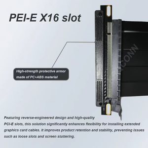<span class=keywords><strong>สาย</strong></span>ต่อการ์ดจอ <span class=keywords><strong>PCIe</strong></span> <span class=keywords><strong>4.0</strong></span> X16มีความยืดหยุ่นสูงพอร์ต PCI-E แบบกลับด้าน Cable-200mm ต่อการ์ดจอ - Product Image 5