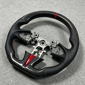 Volant de voiture en fibre de carbone, vente directe usine, pour <span class=keywords><strong>Infiniti</strong></span> Q50 Q60 QX50 QX30 Q50L EX QX70 FX Q70L, vente en gros et au détail - Product Image 3