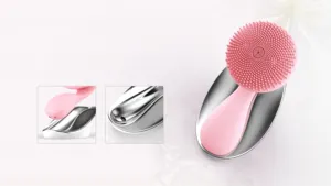 신제품 스킨 케어 새로운 특허 제품 마그네틱 진동 마사지 실리콘 페이셜 클렌징 브러쉬