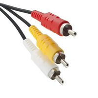 Câble audio-vidéo 1,8 m vers 3 RCA AV pour console PS2 PS3, câble vidéo AV pour téléviseur, câble vidéo pour PS2