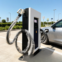 Nuevo Poste de Carga para Vehículos Eléctricos Jinghu para Exteriores, 60kW, Conector CCS2, Montaje en Suelo, Plataforma OCPP Lista para Usar, Resistente a la Intemperie IP54, TA-DC-DD