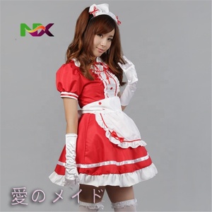 Disfraz de Mucama Francesa Sexy para Cosplay, Lindo Vestido Negro Uniforme Lolita Escolar de Tul, Disfraz de Halloween para Mujer, Disfraces de TV y Cine - Product Image 3