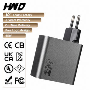 Caricabatterie da Muro di Alta Qualità Personalizzato 65W PC Ignifugo PD QC SCP Type-C con Tecnologia GaN per Ricarica Rapida per Telefoni Cellulari e Tablet - Product Image 2