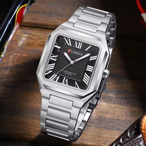 CURREN Orologi al Quarzo da <span class=keywords><strong>Uomo</strong></span> dal Design Casual, Orologi da Polso Maschili in Acciaio Inossidabile alla Moda, Orologio Quadrato da <span class=keywords><strong>Uomo</strong></span> per Affari, Relogio Masculino 8482 - Product Image 6