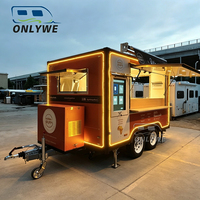 Onlywe Camions et chariots de restauration mobiles à vendre, conçus pour les collations, les hamburgers et les hot-dogs, idéaux pour les festivals et comme remorques de cuisine mobiles