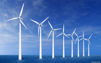 Générateur éolien à axe vertical de 100 kW, haute puissance, pour l'alimentation électrique des grands parcs industriels