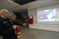 Peralatan Museum Keselamatan Kebakaran Digital, Permainan Proyeksi Dinding Interaktif Pemadam Kebakaran Virtual dengan 4 Tema