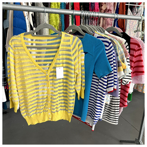 Ropa de marca, venta al por mayor, fardos usados para mujer, camisetas informales de punto de verano, camisas de manga corta, ropa usada, prendas de punto para mujer - Product Image 5