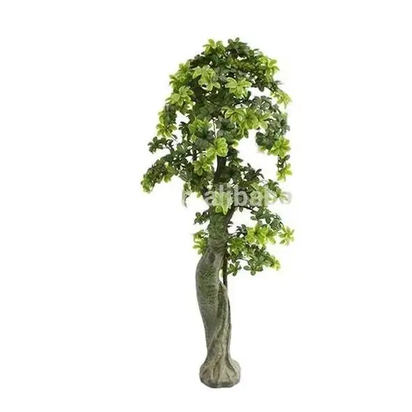 Jiaweiflowers çiçekler küçük Bonsai yeni yıl son noel günü ipek gül dekorasyon toplu yapay bitki ahşap çit