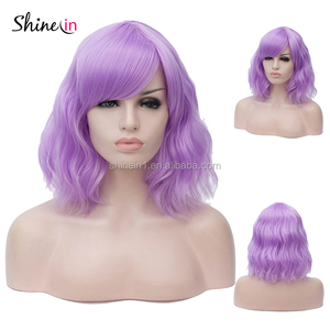<span class=keywords><strong>Pelucas</strong></span> de pelo sintético populares para <span class=keywords><strong>mujer</strong></span>, peluca de Color rizado corto para <span class=keywords><strong>carnaval</strong></span>, Halloween, fiesta y Cosplay - Product Image 3