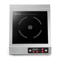 Chine Commercial 3500W Simple Brûleur Plat Cuisinière À Induction En Acier Inoxydable Table De Cuisson Bouton Contrôle Cuisine Machine ODM/OEM