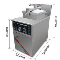 Venta caliente electricidad/gas pollo freidora profunda freidora de presión profunda filete de pollo, patatas fritas, pollo frito