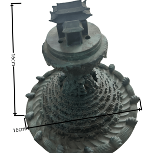 Sculpture en laiton <span class=keywords><strong>du</strong></span> mont Sumeru Terre sainte au <span class=keywords><strong>centre</strong></span> <span class=keywords><strong>du</strong></span> <span class=keywords><strong>monde</strong></span> Lieu d'habitation des divinités bouddhistes Feng Shui Taille personnalisable - Product Image 5