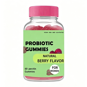 Gummies Probiotiques Véganes à Marque Blanche pour la Santé Digestive et Intestinale, Vitamine C et Acide Folique, pour Adultes et Femmes Enceintes - Product Image 1